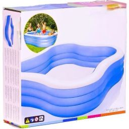GIFT INTEXPLAY POOL FAMILY BATH TUB (Blue) Inflatable Swimming Pool-5