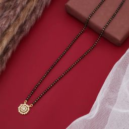 Beautiful and Latest Design Pendant with 18 Inch chain Alloy Mangalsutra-image-86