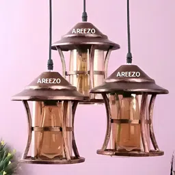 Whiteray Gold-Toned Abstract Shaped Contemporary Ceiling Lamp-24