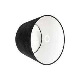 Grated Ginger Black Solid Handcrafted Table Lamp Shade image 2