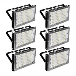 SPARK WORLD White & Black 6 Pieces Square Shaped Outdoor Lamps-image-73