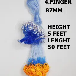GILLNET 4 FINGER 85MM HEIGHT 5 FEET LENGHT 50 FEET Fishing Net-picture-8