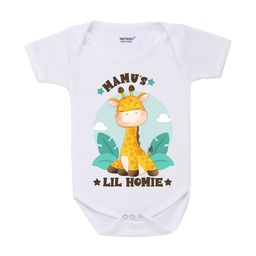 KNITROOT Infant Kids White & Yellow Printed Cotton Bodysuit-image-96