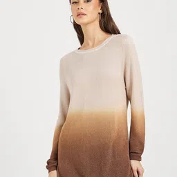 Styli Women Colourblocked Pullover Sweater-image-29