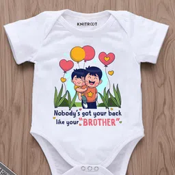 KNITROOT Infant Kids Printed Cotton Bodysuit-picture-1