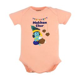 FFLIRTYGO Infants Little Krishna Printed Pure Cotton Bodysuit-image-31