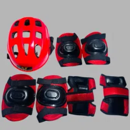 Skating Guard Kit for Skating,Cycling free Size(7pcs set)Skating Helmet for kids Cycling Kit-picture-0
