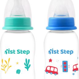 BPA Free Baby Feeding Bottle with Anti-Colic Nipple for Infants (Pack of 2) - 125 ml-image-3