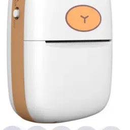 4uonly SMALL Size Mini Printer with Paper Output for Photo qwe18 Multi-function Monochrome Label Printer-7