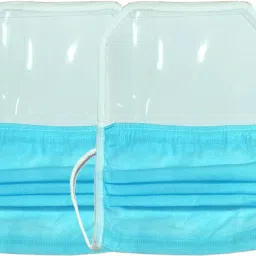 qweezer 4 pcs Face Mask with Face Eye Shield for protection to face, face shield with mask Face mask With Eye Shield Safety Cap image 2