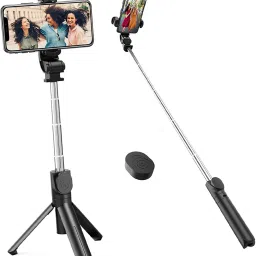 Blue Birds Extendable Selfie Stick with Tripod Stand XT-02 Wireless selfie Stick Gimbal Tripod, Tripod Kit, Tripod Clamp, Monopod-34