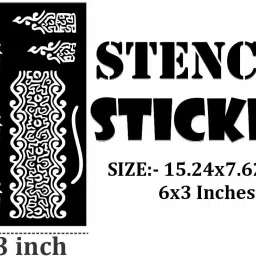 komstec Beginner Henna Stencil Set for Safe and Simple Artistic Practice image 4