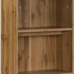 deckup Cove Wotan Oak & White Engineered Wood Semi-Open Book Shelf image 2