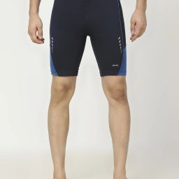 Black Panther Men's Skinner Long Tights Swimwear Solid Men Swim-dress Dark Blue Swimsuit-image-11