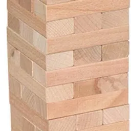 Giant Tumble Tower, 48 Pcs Pine Wooden Stacking Timber Game-17