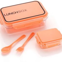 Square Shape Kids/School/College/Office Airtight, Transparent Tiffin Lunch Box 2 Containers Lunch Box-image-25