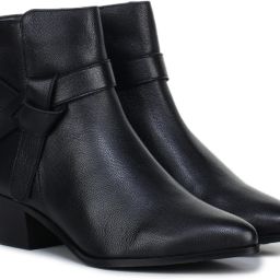 Genuine Leather Black Boots with Block Heel Boots For Women-image-19