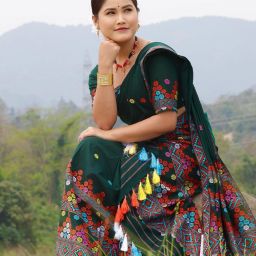Woven Mekhela Chador Cotton Blend Saree-image-4