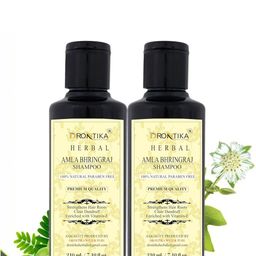 DRONTIKA Set of 2 100% Natural Paraben Free Amla Bhringraj Shampoo - 210 ml Each-13
