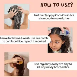 Coco Crush Set Of 2 Lice Remover Shampoo & Spray - 100 ml Each image 5