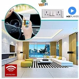 SPYTECTIFY Spy Camera 4K Spy WiFi Modular Switch Socket Camera HD Audio Video Recording Watch Live 24 Hours Small Surveillance Security Camera for Office Nanny Hidden Wireless Camera. Security Camera image 5