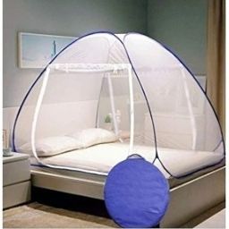 yunik Polyester Adults Washable PREMIUM MOSQUITO NET WITH HEAVY BAG Mosquito Net image 2