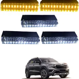 Universal 60LED UFO Roof Marker Set Of 5 For Vehicle Kushaq Skoda 2024 Headlight Car, Truck LED for Skoda (12 V, 55 W)-image-81