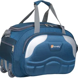 50 L Strolley Duffel Bag - DB-D4 Travel Duffel Luggage Heavy Duty Bag - Blue, Multicolor - Regular Capacity-image-43