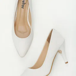 SAPATOS Woman White Kitten Pumps-51
