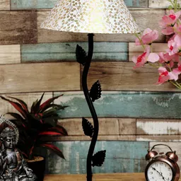 foziq White & Black Printed Table Lamp-26