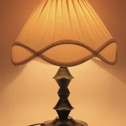 Devansh Off White & Black Frustum Textured Contemporary Wooden Table Lamps-5
