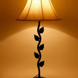 Devansh Off White Frustum Textured Contemporary Wooden Table Lamps-14