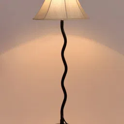 Devansh  White Frustum Textured Contemporary Wooden Table Lamps-44