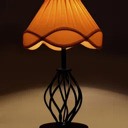 Devansh  Off White Frustum Textured Contemporary Wooden Table Lamps-image-39