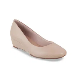 DAVINCHI Round Toe Wedge Heel Pumps-44