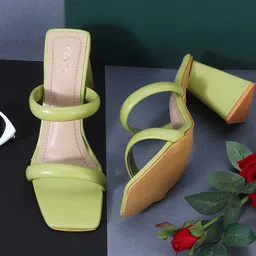 AXIUM Two Strap Block Heels-10