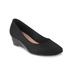 DAVINCHI Round Toe Wedge Heel Pumps-54