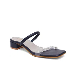 FABBHUE Embellished Strap Block Heels image 3