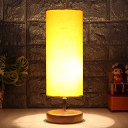 Devansh Yellow Textured Table Lamps image 5
