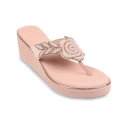 Mochi Embellished Open Toe Wedge Heels image 2
