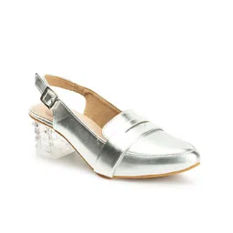 Denill Pointed Toe Block Heeled Pumps image 3