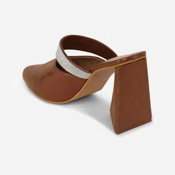 Retro Walk Embellished Block Heel Mules image 4