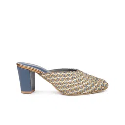 Inc 5 Embellished Ethnic Block Mules image 4