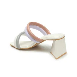 ELLE Open Toe Block Heels image 3