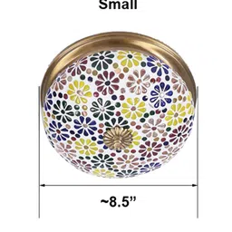 Fos Lighting Multicolored Mosaic Brass Ceiling Lamp image 4