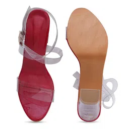 Misto Comfortable Open Toe Block Heels With Ankle Loop image 3