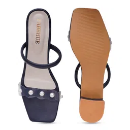 FABBHUE Embellished Strap Block Heels image 5