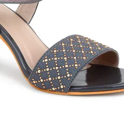 Action Embellished Backstrap Block Heels image 3