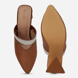 Retro Walk Embellished Block Heel Mules image 3