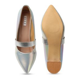 ELLE Pointed Toe Block Heel Pumps image 4